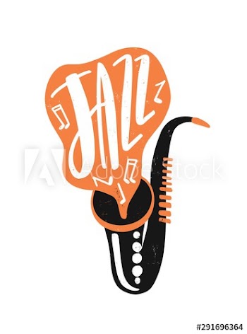 Jazz hand drawn vector lettering