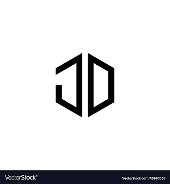 jd hexagonal logo design