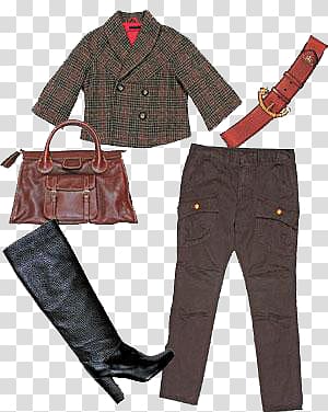 Jeans T-shirt Dress, Women's autumn and winter retro with FIG. transparent background PNG clipart