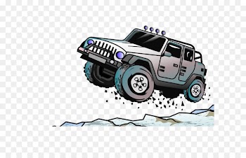 Jeep Car Euclidean vector Off-road vehicle - Jumping jeep 