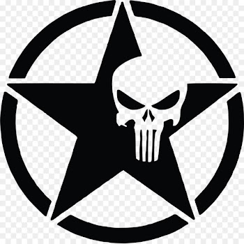 Jeep CJ Willys MB Willys Jeep Truck Car - punisher skull 