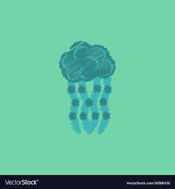 Jellyfish in hatching style vector image