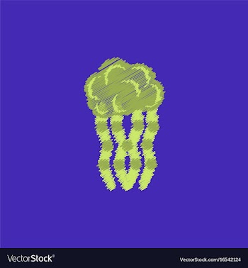 Jellyfish in hatching style vector image