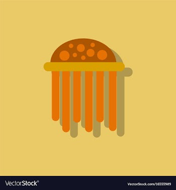 Jellyfish sticker vector image