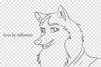 Jenna line art redo transparent background PNG clipart