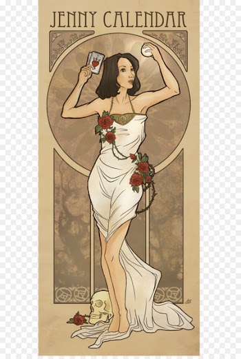 Jenny Calendar Spike Rupert Giles Drusilla Art - Buffy Summers 