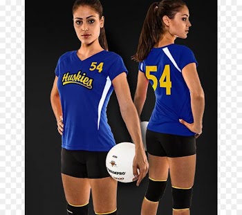 Jersey Uniform T-shirt Volleyball Woman - T-shirt 