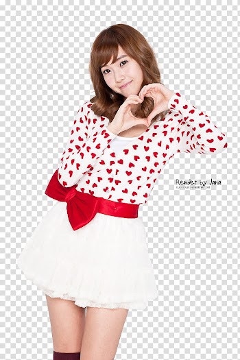 Jessica SNSD Render, woman doing heart handsign transparent background PNG clipart