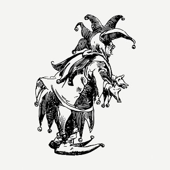 Jester drawing, medieval entertainment illustration | Free PSD - rawpixel