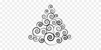 Jesus Christ Christian Catholic God Holy D - Spiral Christmas Tree Drawing