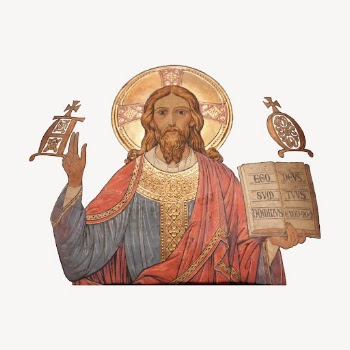 Jesus Christ clipart, vintage illustration | Free Vector - rawpixel