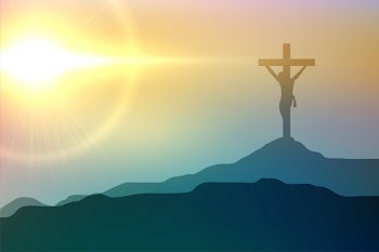 Jesus christ crucifixion scene for good friday event design Free Vector