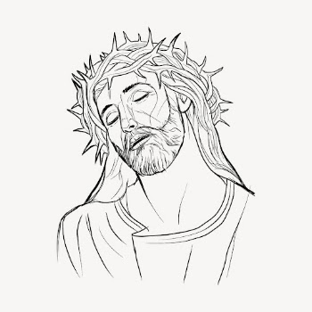 Jesus Christ portrait collage element, | Free PSD - rawpixel