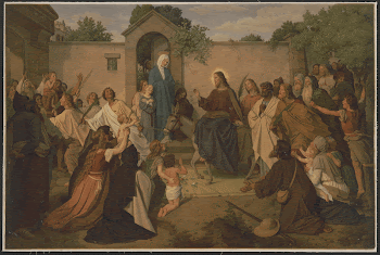 [Jesus Christ riding into village | Free Photo - rawpixel