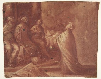 Jesus hands a mitre to a woman | Free Photo - rawpixel