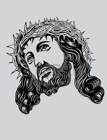 Jesus Outlined Face Clipart Free & Clip Art Images #11125 ...