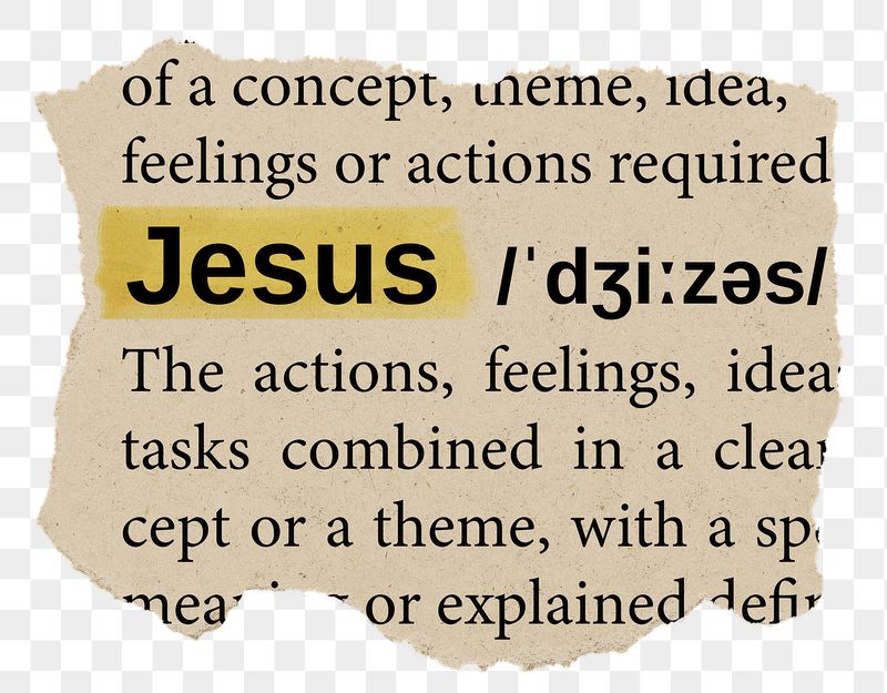 Jesus png word sticker, torn | Free PNG - rawpixel