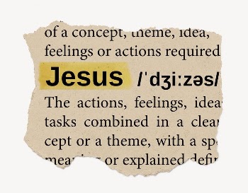 Jesus ripped dictionary, editable word | Free PSD - rawpixel