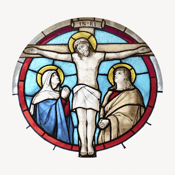 Jesus stained glass collage element | Free PSD - rawpixel
