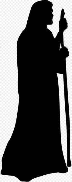 Jesus the shepherd Silhouette Clip art - shepherd 