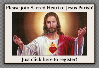 Jesus Welcoming New Parishoners - Sacred Heart of Jesus