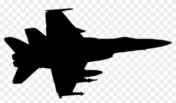 Jet Clipart War Plane - Military Plane Silhouette