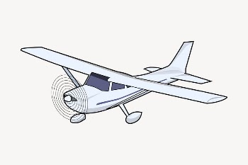 Jet plane clipart, illustration vector. | Free Vector - rawpixel
