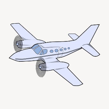 Jet plane clipart, illustration vector. | Free Vector - rawpixel