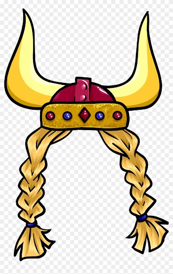Jewelled Viking Helmet - Viking Girl Clip Art