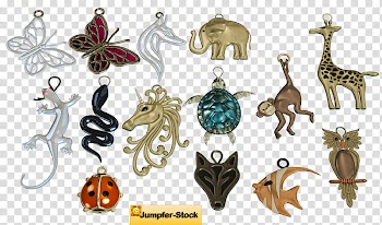 Jewellery , assorted-color animal illustration transparent background PNG clipart