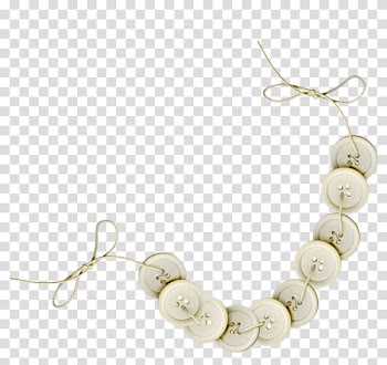 Jewellery Button Ribbon Icon, Button Necklace transparent background PNG clipart
