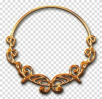 Jewellery , frame gold transparent background PNG clipart