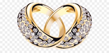 Jewellery Ring Necklace - Gold Rings with Diamonds PNG Clipart Picture 