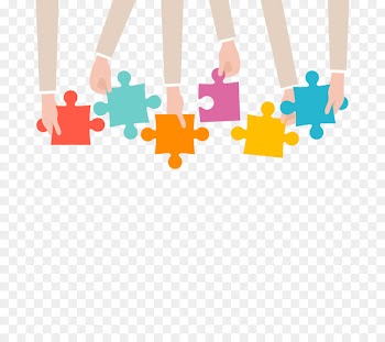 Jigsaw puzzle Color - Vector Business Puzzle 