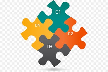 Jigsaw puzzle Infographic Graphic design - Four creative puzzles ppt 