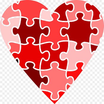 Jigsaw Puzzles Heart Clip art Pink (Puzzle) - heart 