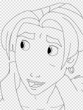 Jim Hawkins Line Art transparent background PNG clipart
