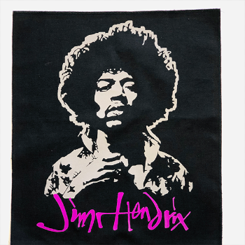 Jimi Hendri - Purple Text Back Patch - Yuri's Records