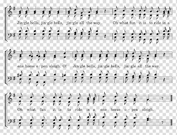 Jingle Bells Song Lyrics Jingle Bell Rock Christmas music, sheet music transparent background PNG clipart