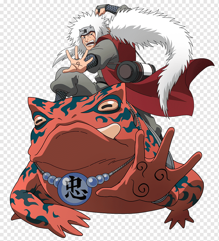 Jiraiya from Naruto, Jiraiya Gamabunta Tsunade Orochimaru Naruto Uzumaki, naruto, dragon, manga, cartoon png