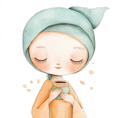 Joanna's Gentle Spirit: A Whimsical Tale in Watercolor