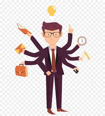 Job Business Employment Entrepreneurship - Busy cartoon business people 
