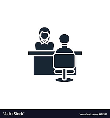 job interview creative icon filled multicolored