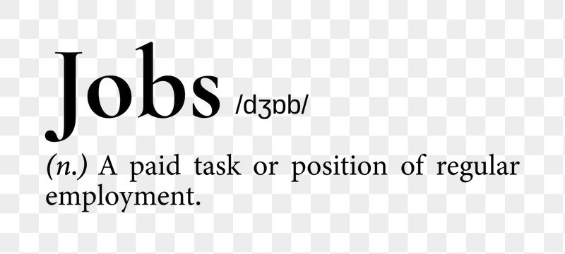 Jobs png dictionary word sticker, | Free PNG - rawpixel