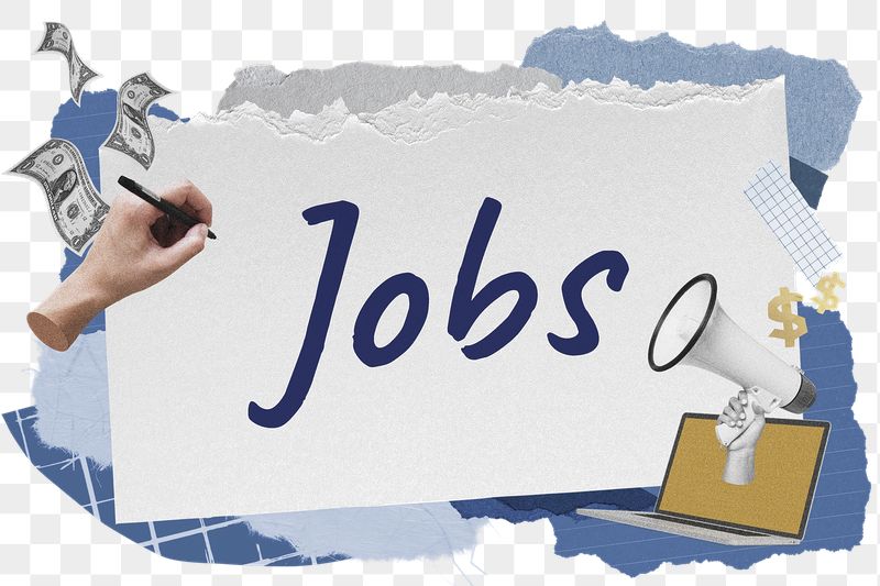 Jobs png word sticker typography, | Free PNG - rawpixel