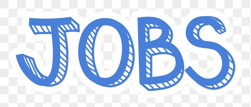 Jobs png word sticker typography, | Free PNG - rawpixel
