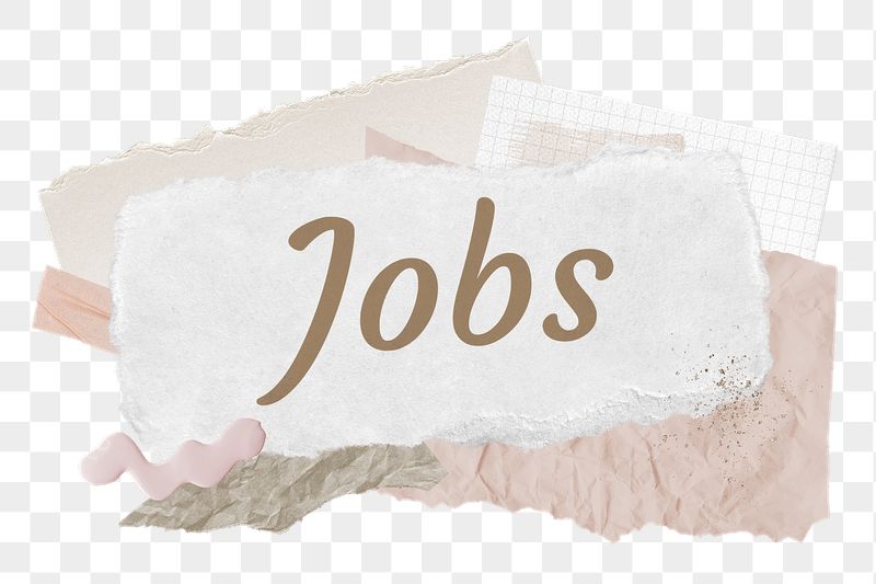 Jobs png word sticker typography, | Free PNG - rawpixel