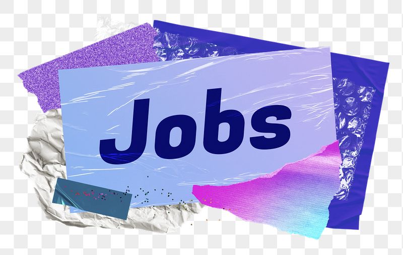 Jobs png word sticker typography, | Free PNG - rawpixel