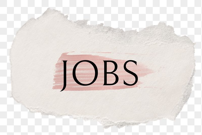 Jobs png word sticker typography, | Free PNG - rawpixel