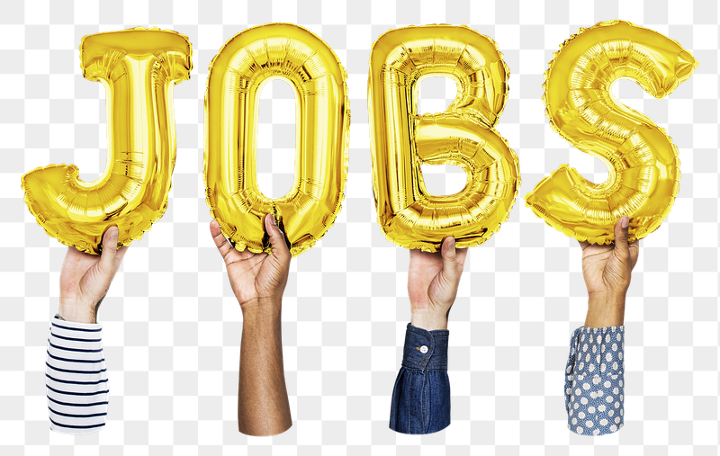 Jobs word png, hands holding | Free PNG - rawpixel